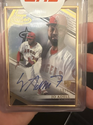 #ad #ad Topps 2021 Gold Label Framed Autograph Black 75 Jo Adell FA JA Angels Rookie $45.00