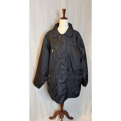 Men s Gianfranco Ferre Vintage Black Winter Coat Size XL