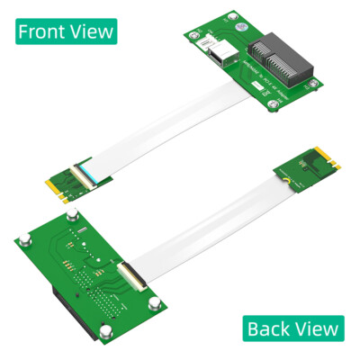 New For NGFF M.2 Key A/E to PCI-E Express X4 X8 Cable USB Riser Card W/FPC Cable