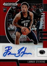 2020-21 Panini Prizm Draft Picks Prospect Autograph Red Lamar Stevens RC /199