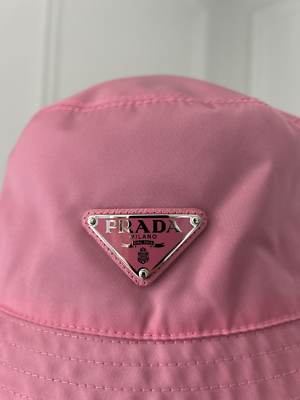 PRADA Re-Nylon Bucket Hat Pink Size Medium | eBay
