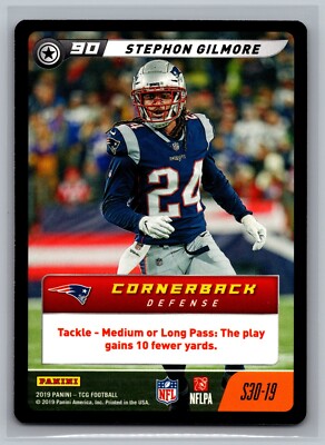 Stephon Gilmore 2019 NFL Five S30-19 Football NFL Card TCG CCG Game Patriots CB