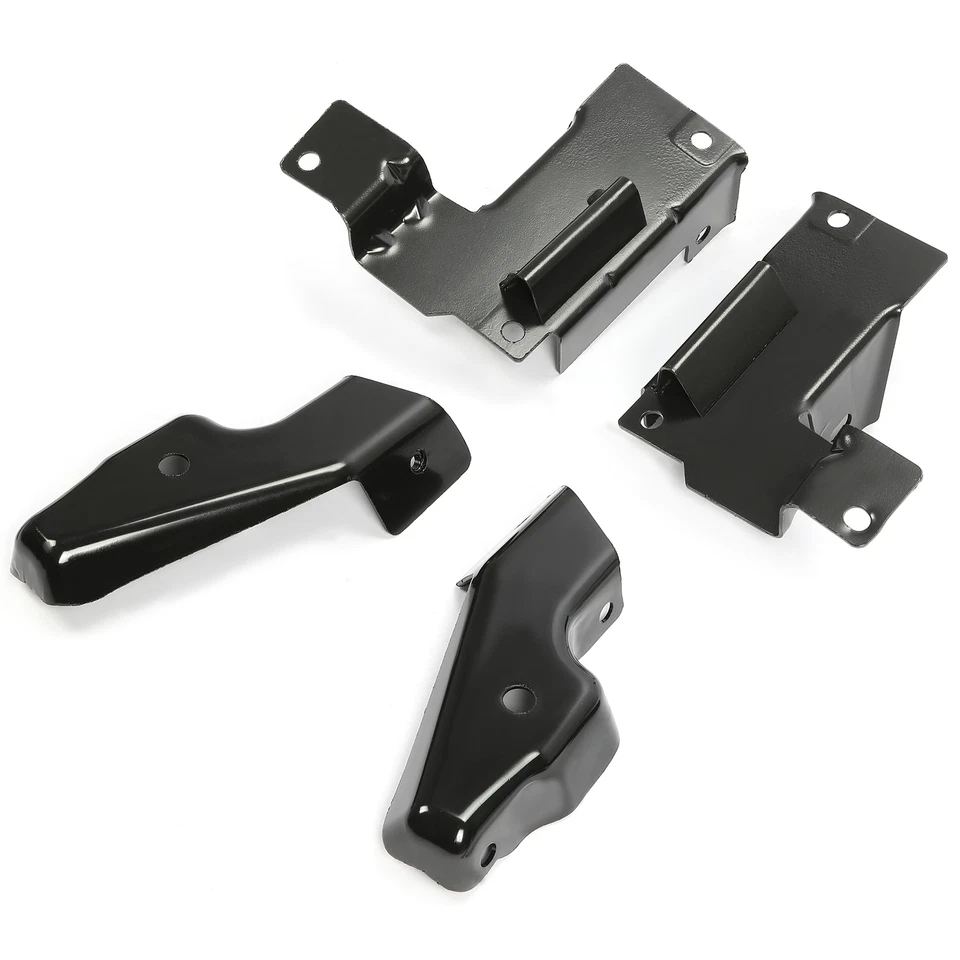 Front LH & RH Bumper Brackets 4PCS For 1999-2007 Chevrolet Silverado 1500 2500HD - Image 4 of 4