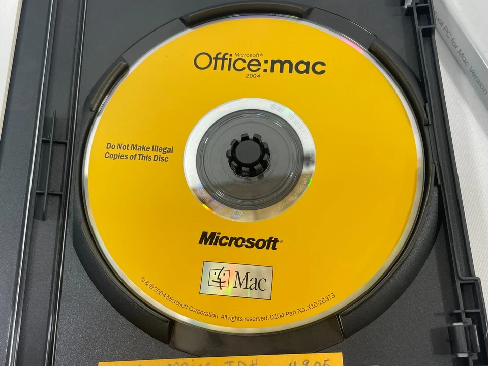 Microsoft Office: Mac 2004 Professional Edition + Virtual PC + Product Key RARE - Image 4 of 4