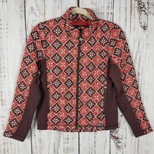 KERRITS Quilted Jacket Side Panels EQUESTRIAN Riding Girls Large Brown Orange