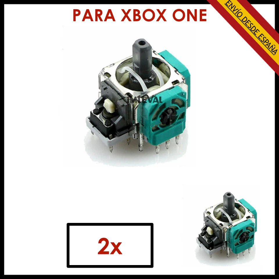 2 x MODULO JOYSTICK ANALOGICO PARA XBOX ONE X-BOX 4 R3 L3 DE REPUESTO AXIS 3D
