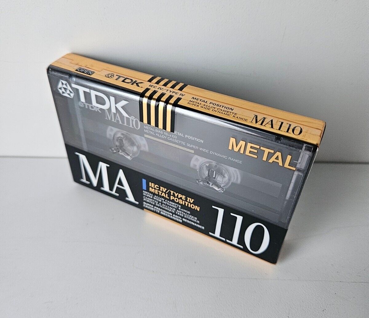 Vintage TDK MA110 Type IV Metal Bias, BLANK CASSETTE TAPE Vintage TDK MA110 Type IV Metal Bias, BLANK CASSETTE TAPE