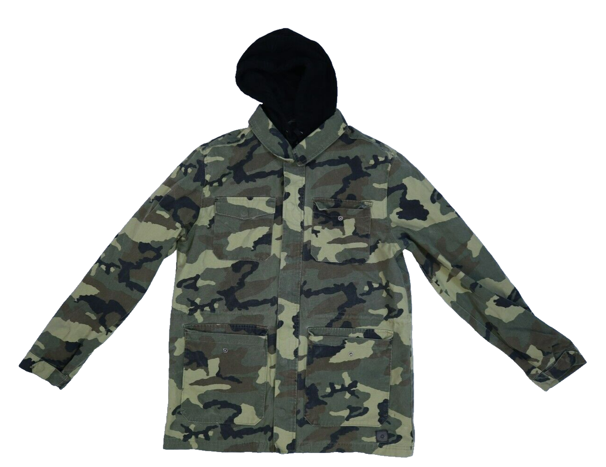 Camouflage Long Sleeve Full Zip Hoodies & Sweatshirts For Men - View #5