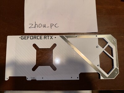 Backplate Replacement for ASUS ROG STRIX RTX 3090 GAMING White OC OEM Plate