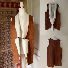 Jodifl Womens Faux Suede Sleeveless Vest Sher...