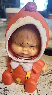 Vintage 70's Turn Head Baby Doll, Three Faces Happy Mad Crying - Main Image
