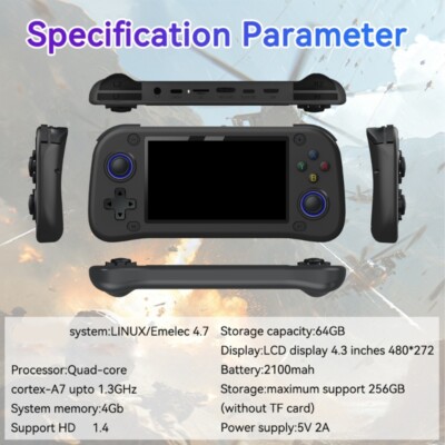 G28 High Performances Portable Gaming Console 4.3inch Screen for Realistic Play