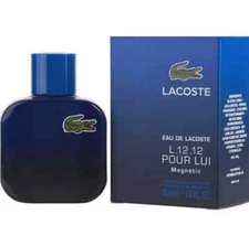 LACOSTE Eau de Lacoste for Men L.12.12 Magnetic Pour Lui, 1.6 oz / 50 ml ,Sealed