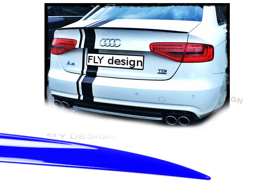 Fits AUDI A4 B9 RS4 2017 Widebody Tuning Rear Spoiler Lip Spoiler Tru