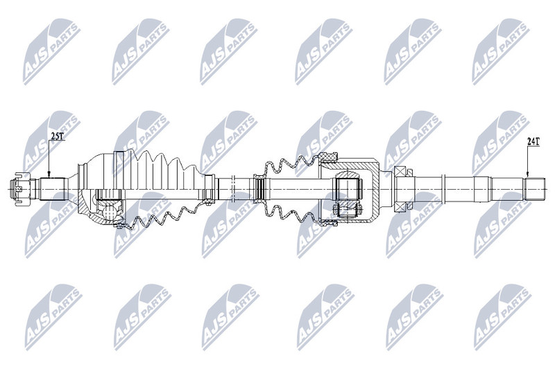 Arbre de transmission Peugeot 207 208 2008 cardan de remplacement pour train avant