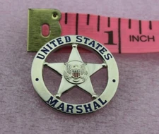 US MARSHAL Lapel Hat Pin-Silvery