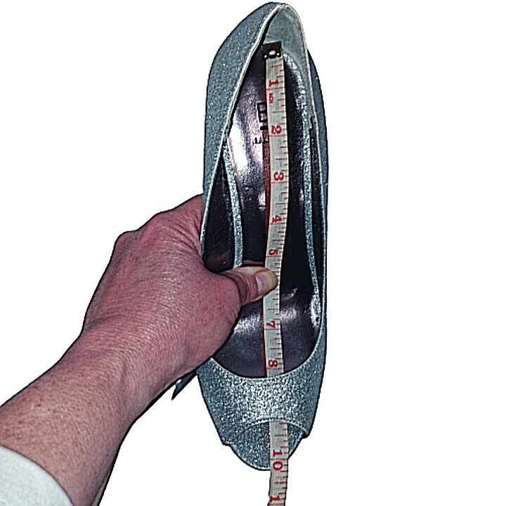 Bakers silver glitter platform pumps - image 8