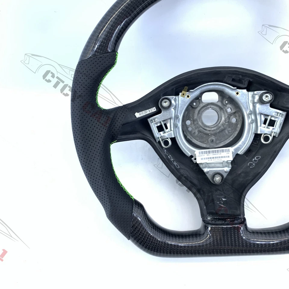Volante de fibra de carbono personalizado para Volkswagen 1998-2004 MK4 Golf Foto 3 de 4