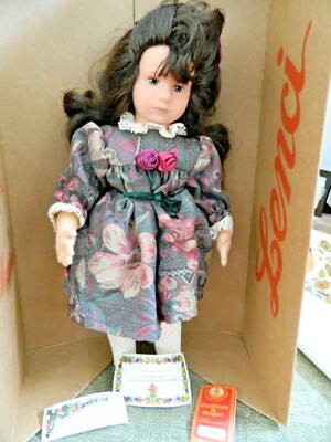 LENCI Felt Collectors Doll  ''CARMEN'' Original Box & COA - Limited 485/499 1995