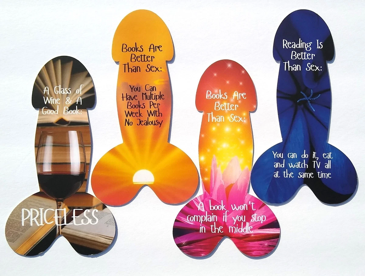 Funny Dick Phallic Penis Shaped Bookmarks. Funny Bookmarks For Woman Book  Lovers | eBay