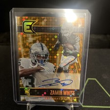 2022 Panini Chronicles Essentials Orange Auto Rookie Zamir White /25 SSP