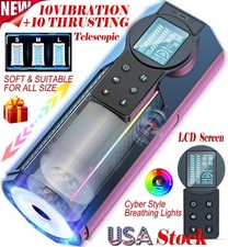 Male Masturbators Automatic Stroker 10 Thrusting Vibrating Modes Sex Toys