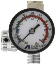 Anest Iwata Hand Pressure Gauge Ajr-02s-vg Air Regulator For Spray Guns Anest Iwata Hand Pressure Gauge Ajr-02s-vg Air Regulator For Spray Guns