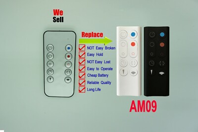 Remote Control For DYSON AM09 Hot+Cool Jet focus Fan Hot+Cool