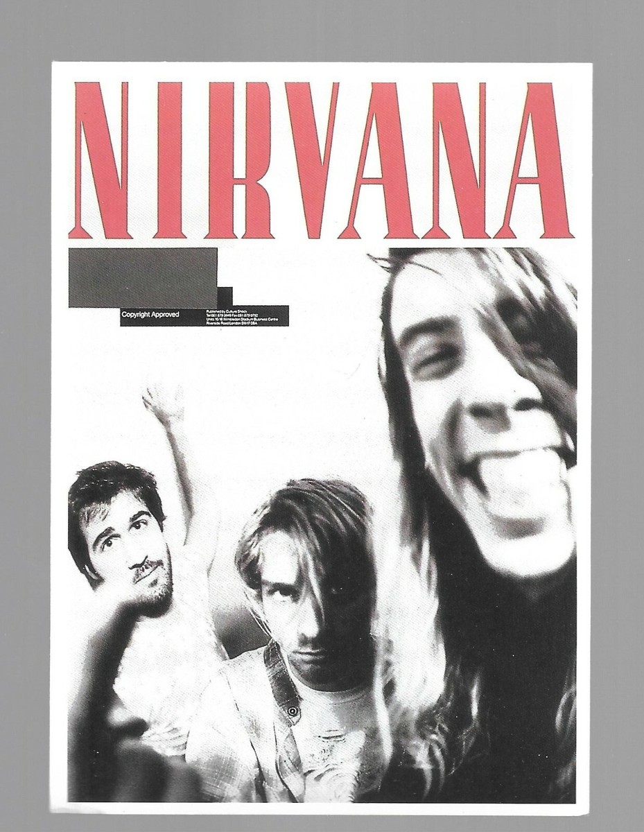 NIRVANA-KURT COBAIN-COLORED 4X6 STICKER-NEAR MINT CONDITION #2 | eBay