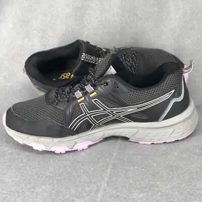 Asics Gel Venture 8 Womens Sz 8.5 Gray Mesh Athletic Trail Running Sneaker Shoes