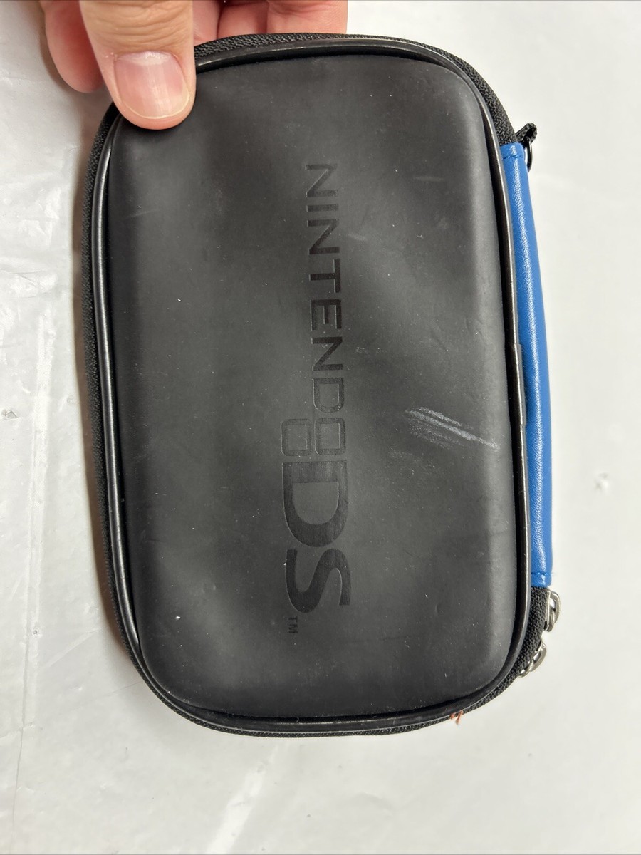 Nintendo DS Nerf Case Black Gray Blue Zip Protective Travel For