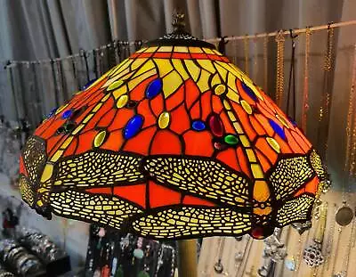 16 Red Dragonfly Stained Glass Tiffany Floor Lamp Lamps Gumtree Australia Copper Coast Paskeville 1276769058 16 Red Dragonfly Stained Glass Tiffany, Stained Glass Floor Lamp Australia