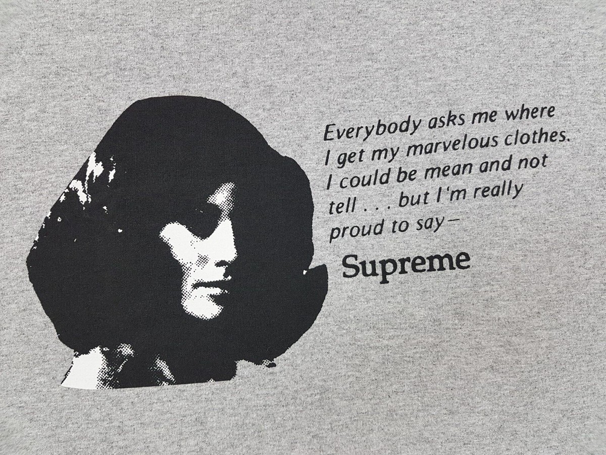 Supreme Mean Tee Heather Grey Size L SS17 T-Shirt | eBay