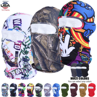 Balaclava Ski Full Face Mask UV Protection Tactical Sun Head Hood for Men Women
