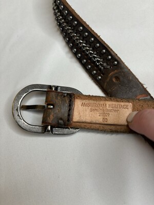 Amsterdam Heritage Women 85 XS S Brown Genuine Studded Chain  display picture 3