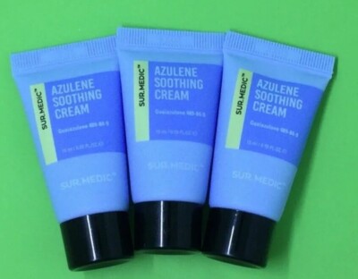3 SUR.MEDIC Azulene Soothing Cream Travel Size .50 Each Sealed IP7