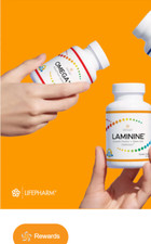 2 Bottles LifePharm Laminine  Omega  Brain  Cardio Health , 240 together