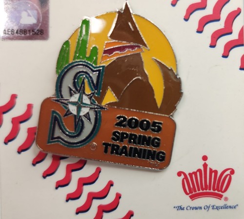 MLB 2005 Seattle Mariners Spring Training Pinback LAPEL Pin Baseball Collectible - Picture 3 of 5