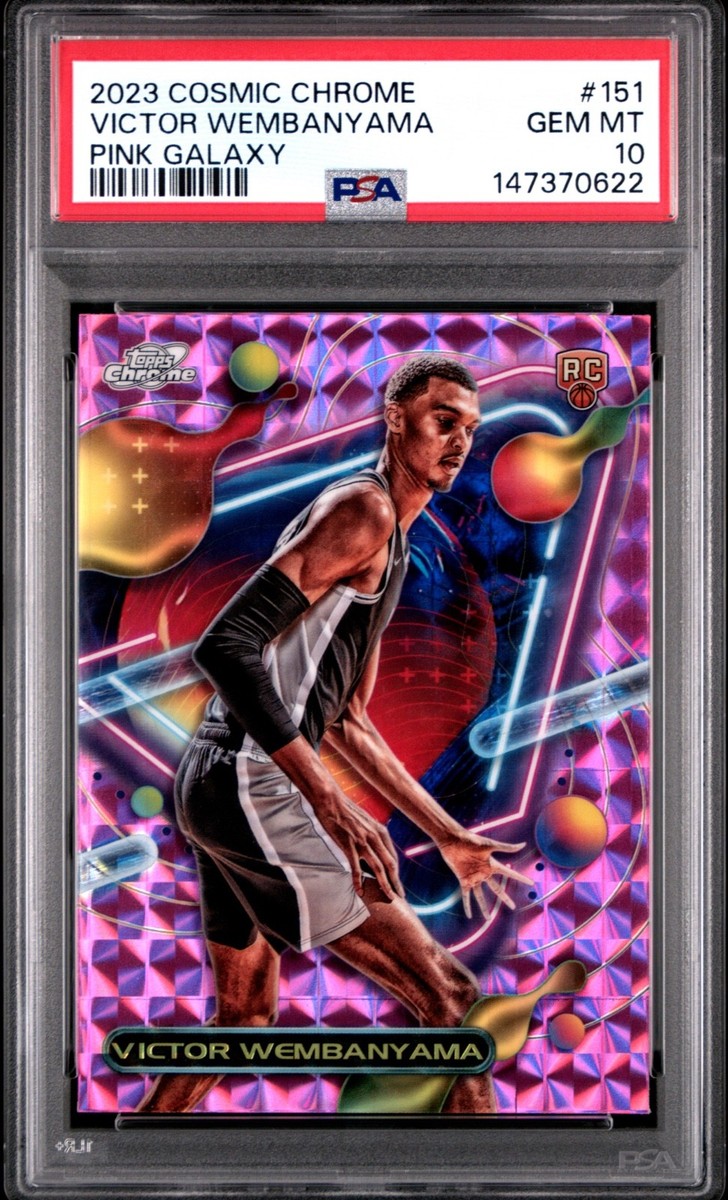 PSA 10 2023 TOPPS COSMIC CHROME PINK GALAXY RC #151 VICTOR
