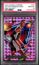PSA 10 2023 TOPPS COSMIC CHROME PINK GALAXY RC #151 VICTOR WEMBANYAMA POP/50🦄👽