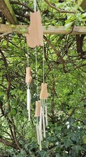 1Pcs Wooden Cat Wind Chime aluminium Unique Cat Garden Decor Outdoor lovely Gift