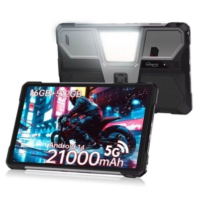 Unihertz 8849 Tank Pad robuster Tablet PC & Projektor, 16GB+512GB, Android 14.