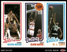 1980 Topps Norm Nixon / Elvin Hayes / M.L. Carr 141 / 242 / 35 7 - NM