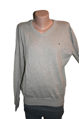 TOMMY HILFIGER Herren Baumwoll Strick Pullover hellbeige guter Zustand in Gr. L