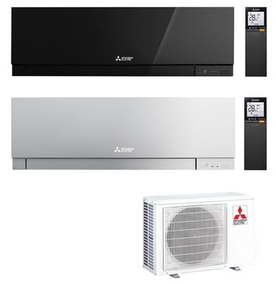 Mitsubishi Electric MSZ-EF50VGK 5,0 kW Premium Klimaanlage Schwarz und Silber