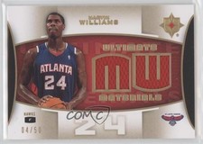 2007-08 Ultimate Collection Materials Gold 4/50 Marvin Williams #ULT-MW 1d4