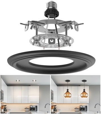 R5 and 6 Recessed Can Light Conversion Kit, Light Fixture Upgrade, Pendant Li...