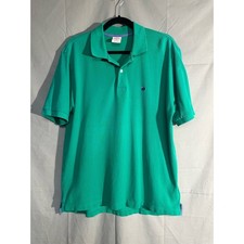 Brooks Brothers Polo Shirt Mens Medium Green Performance Original Fit Cotton