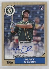 2017 Topps 1987 Rookie and All-Star Edition Auto Matt Olson #1987A-MO Auto 4m3