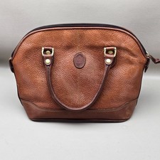 Liz Claiborne Genuine Leather Handbag Brown P...